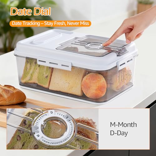 Bread Box for Homemade Bread for Kitchen Counter Airtight
