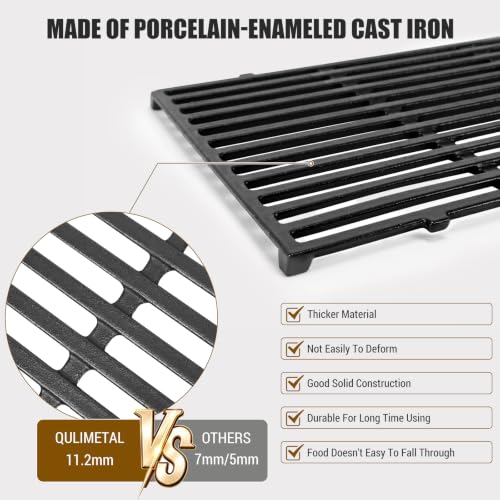 Grill Griddle and Grates for Weber Spirit 300 and II 300 Series Grills (17.51" Weber Spirit 300 GS4 II 300)