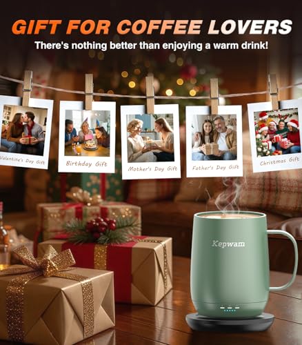 Self Heating Coffee Mug T2 (Sage Green / 16oz)