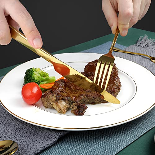 Gold Silverware Set (Gold | 30pcs-Square Handle)