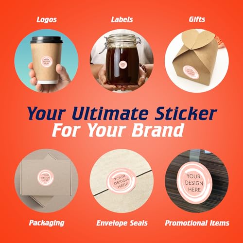 Custom Vinyl Stickers Your Image (100 Count)