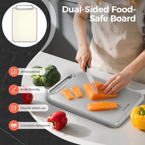 Stainless Steel Cutting Board for Kitchen (16"L x 11"W)