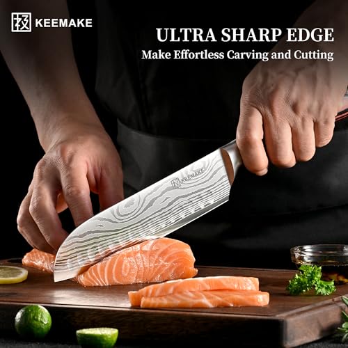 5 Pieces Kitchen Knife Set (Red 5pcs)