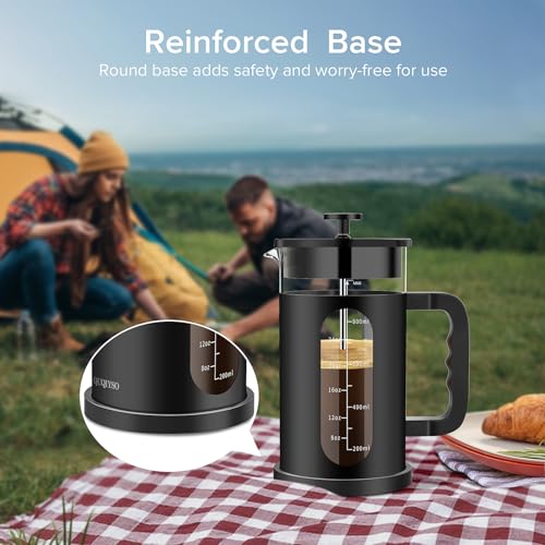 French Press 34oz (Upgraded Stainless Steel Black / 34oz)