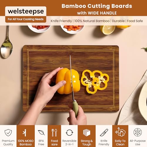 Bamboo Cutting Boards (15"L x 10"W)