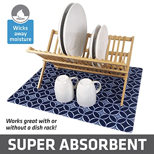 Jumbo XL Dish Drying Mat (Indigo / 19" x 24")
