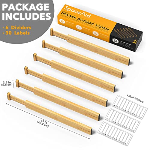Bamboo Drawer Dividers (Short (13.25-17 in))