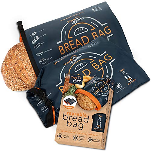 Premium Blue Reusable Bread Bags for Homemade Bread