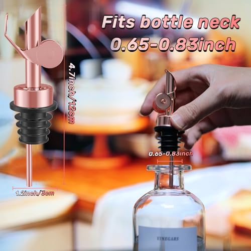 Olive Oil Dispenser (4 Pack / Rose Golden)