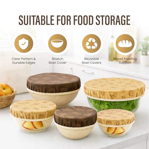 Beeswax Bowl Covers Set of 5