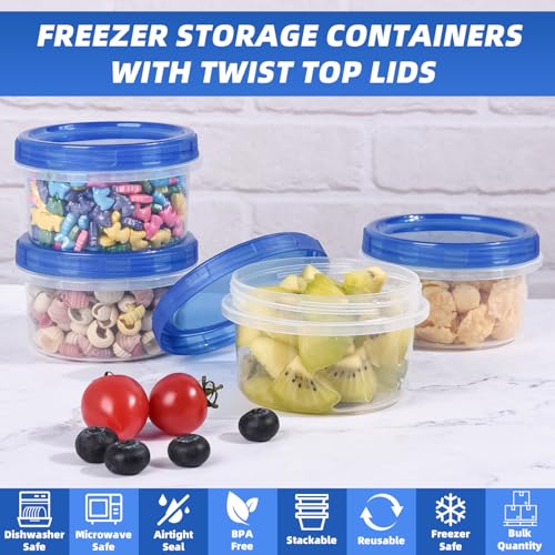 Freezer Storage Containers (8oz-12 pack)
