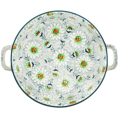Round Baker with Handles 10 (Sea Of Daisies)