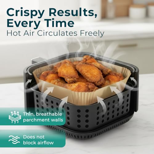 Cathy Yoder's Square Air Fryer Liners (9 inch - Square)