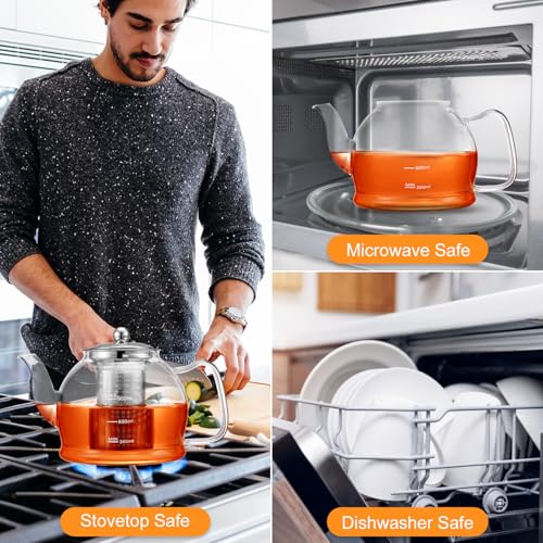 STNTUS Glass Teapot (1200ml/40oz)