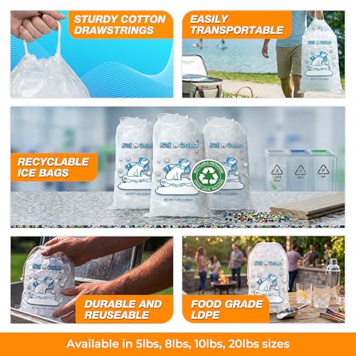 5lb Ice Bags 100 ct (5 lb)