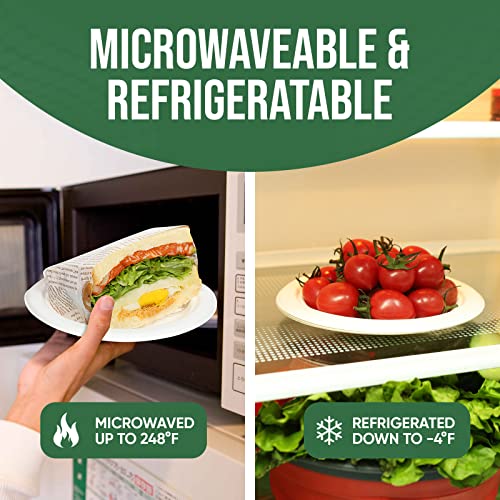 6 inch Paper Plate 100 Pack Small Disposable (White / 6 IN)