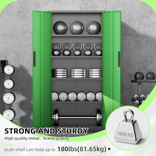 Storage Cabinet (Black Green / 71")