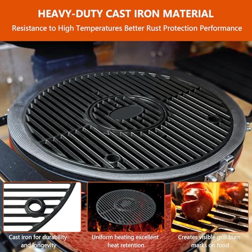 19.5" Cast Iron Round Grill Grate Grid for Pit Boss K24 (19.5" Cast Iron Round Grill Grate Grid)