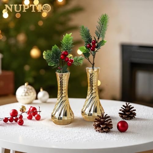 Gold Glass Bud Vase (Style 1)
