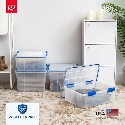 3 Pack 16 Qt Storage Bins with Gasket Lids (16 Qt. - 3 Pack)