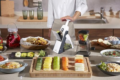 Safe Mandoline Slicer Kitchen (Gray)