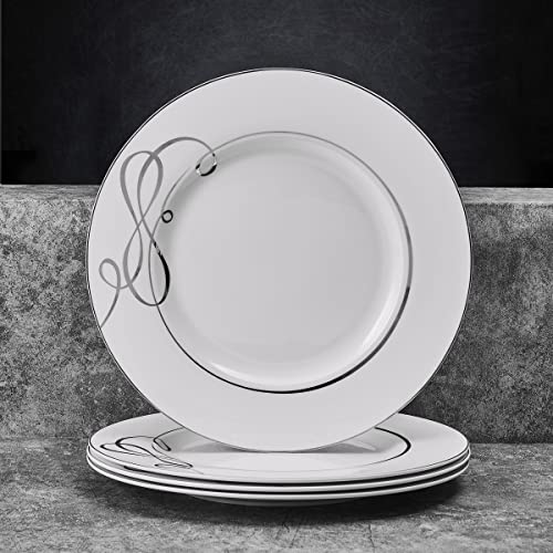 Love Story Platinum Banded Dinner Plates (Dinner Plates)