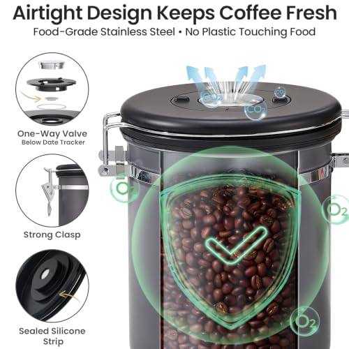 Coffee Canister (Gray / 16 oz)
