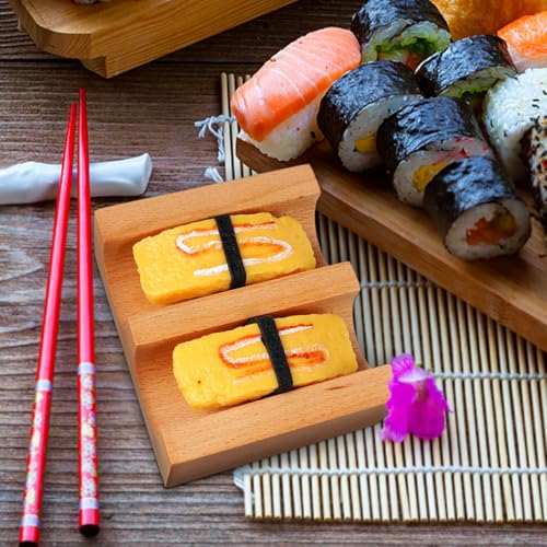 Hand Roll Sushi Holder U Shaped Sushi Stand Taco Rack Serving Plate for Japanese Cuisine Home Kitchen Party 4.52X3.93X1.57In