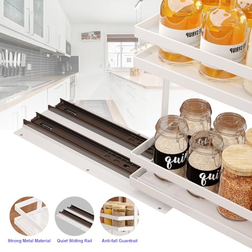 2 Pack Pull Out Spice Rack Organizer for Cabinet (2 pound(s))