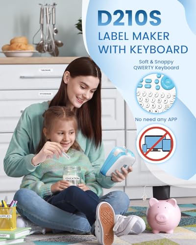 Label Maker Machine with Tape (Blue Label Maker)
