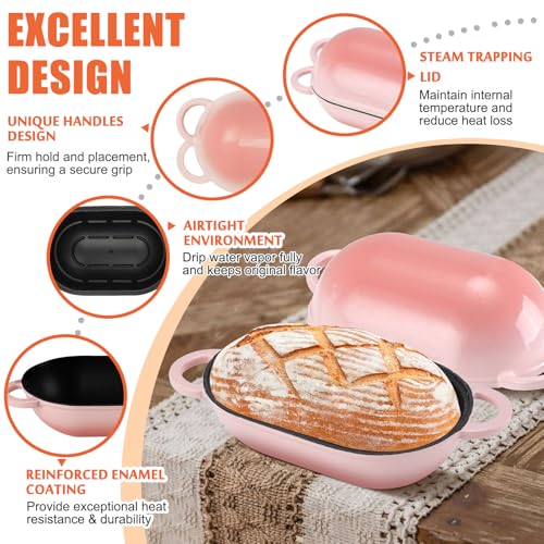 5 QT Enameled Cast Iron Sourdough Bread Oven