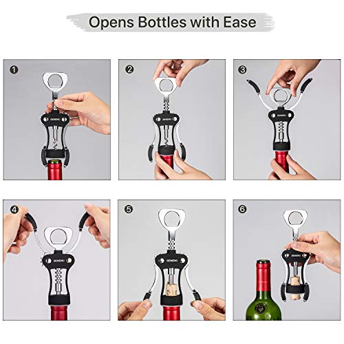 Wine Opener with Stainless Steel Wine Foil Cutter