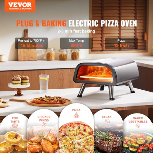 12" Electric Pizza Oven Countertop