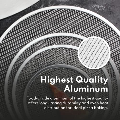 Restaurant Grade Seamless Aluminum Pizza Baking Screen