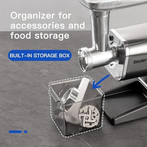 3000W Electric Meat Grinder 304 Stainless Steel (Bright Silver)