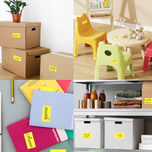 Colored Labels Stickers 3 x 2 Inch (Yellow / 2*3 inch)