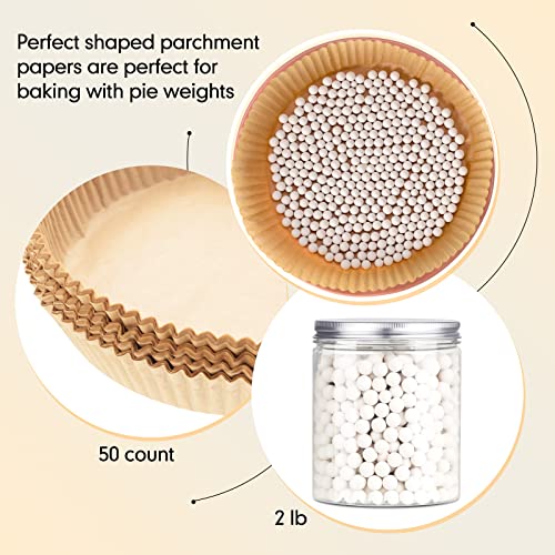 1 Pcs 2 lb Pie Weights Ceramic (White)