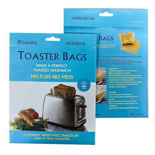 Reusable Toaster Bags 12 Pack Non (Mixed Set)