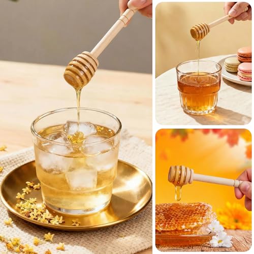 100Pcs 4inch Honey Dipper Sticks (100PCS 4 Inch)