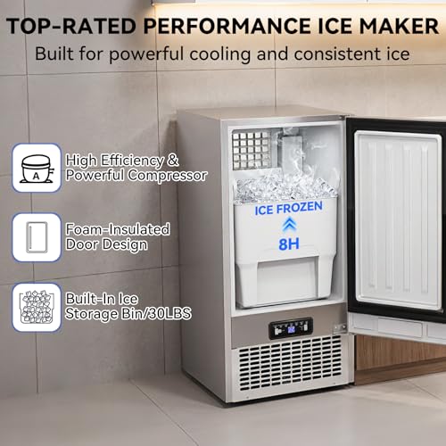 Under Counter Ice Maker (Stainless Steel)