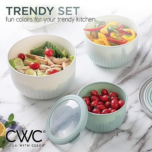 Prep Bowls with Lids (Green / 12 Piece Set - Deep Bowls)