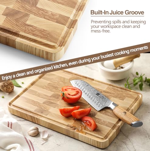 Ash Wood Cutting Board (13.8"L x 9.8"W)