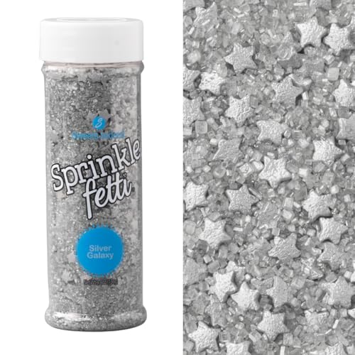 Sanding Sugar Crystals for Baking & Decorating (Silver Galaxy)