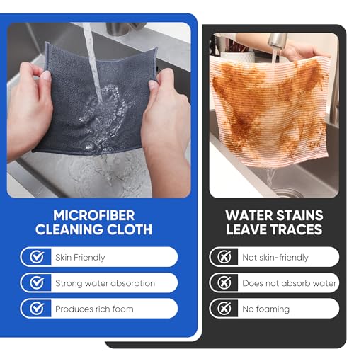 Non Scratch Wire Dishcloth (10pcs Double Layer Silver / 7.08x8.86-10Pack)