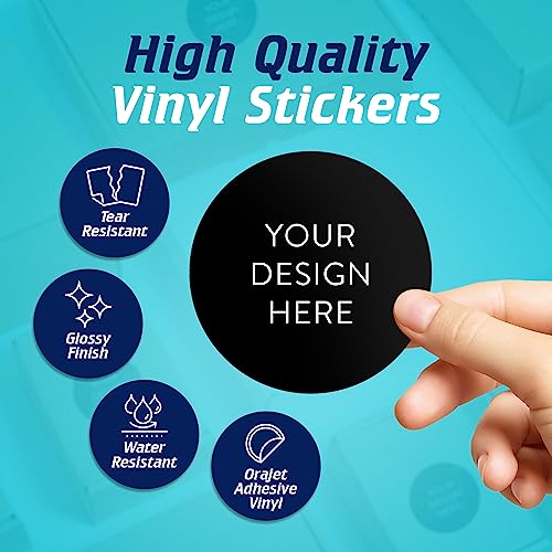 Custom Vinyl Stickers Your Image (100 Count)