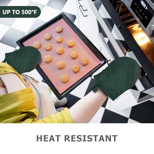 1 Pair Short Oven Mitts (Armygreen)