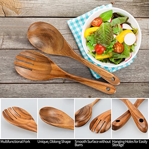 10.2in Wood Salad Servers (Salad Servers)