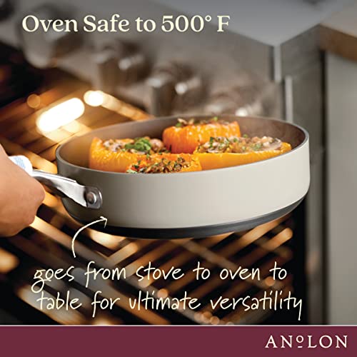Achieve Hard Anodized Nonstick Sauté Pan with Lid (Saute Pan (3 Quart) / Silver)