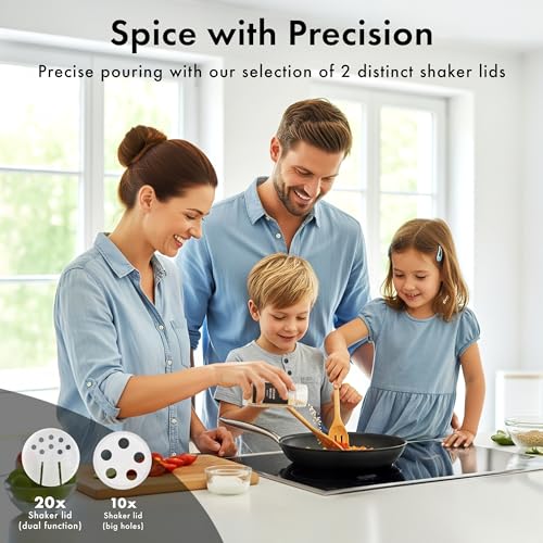 Glass Spice Jars with Label (24 Count)