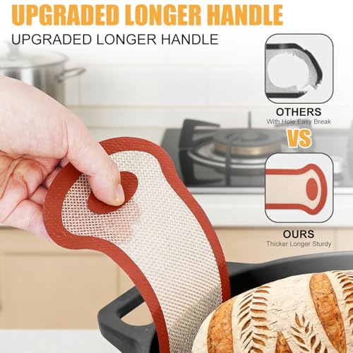Silicone Bread Sling (2 Pcs Red Oval)